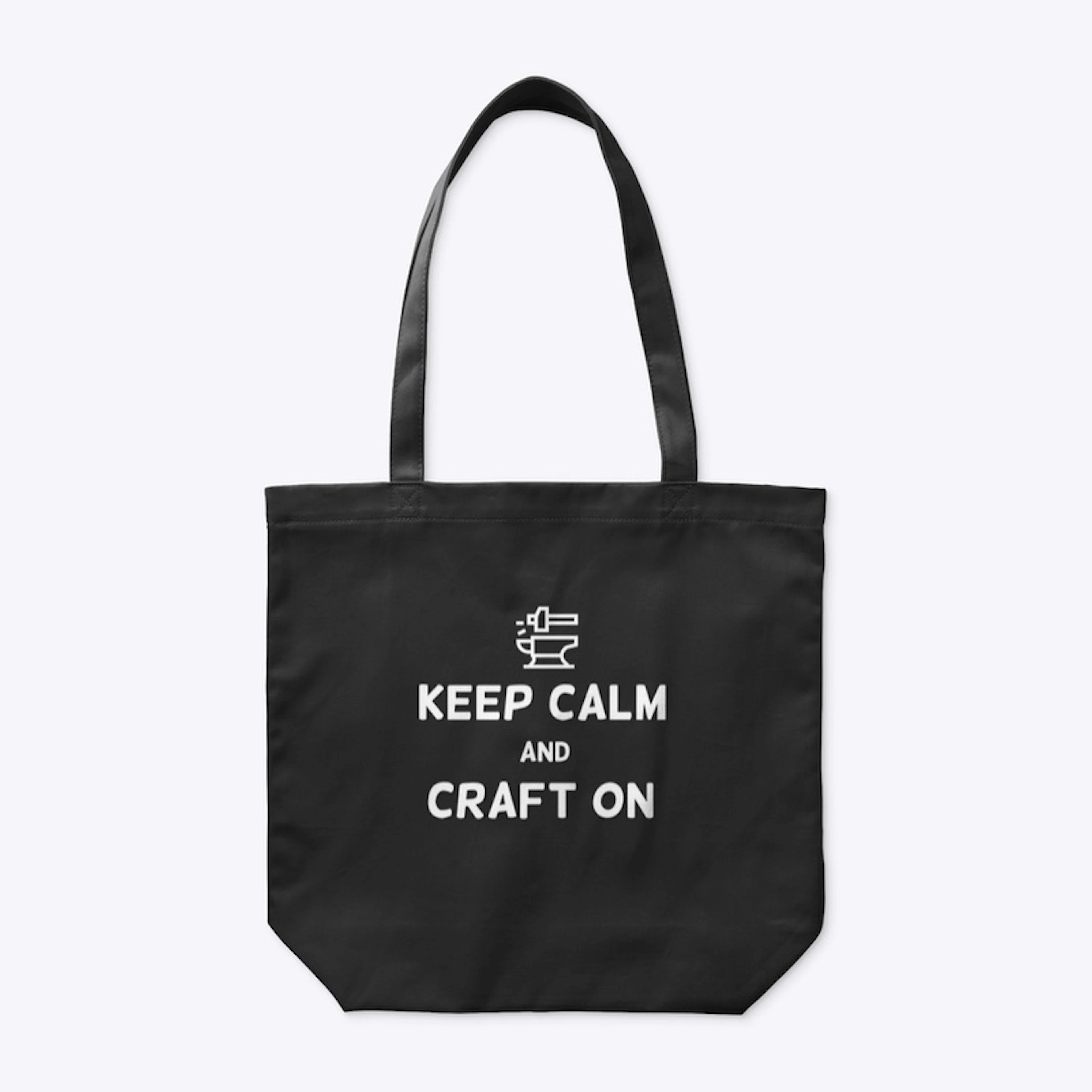 Keep Calm and Craft On bag